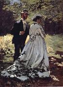 Claude Monet Les Promeneurs china oil painting reproduction